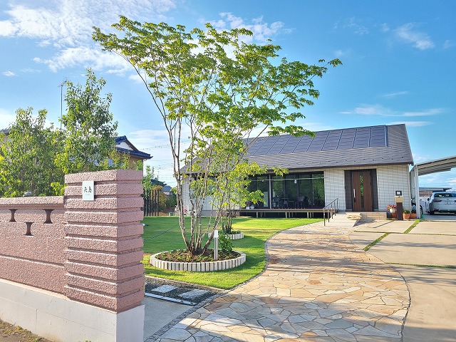 完成した風格ある庭