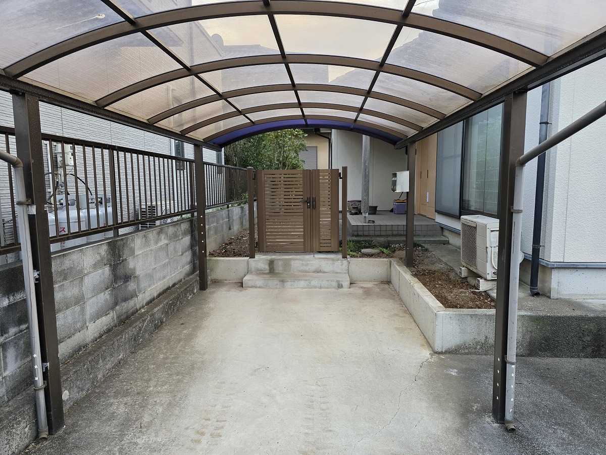 更地全景 造作の開始