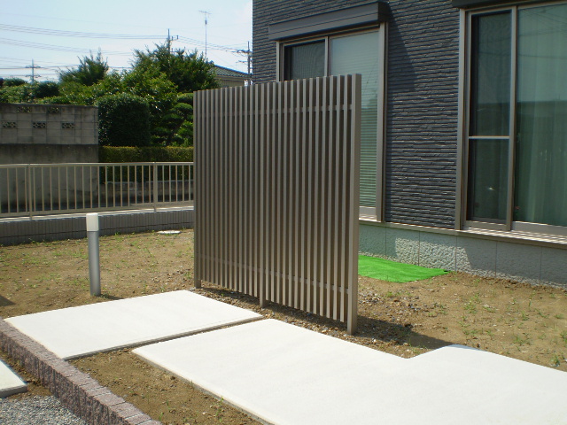 施工前 目隠しフェンス