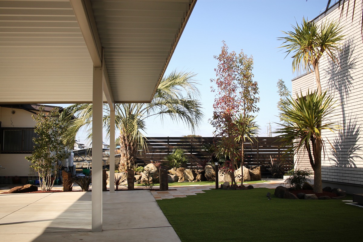 2016年施工当初のお庭