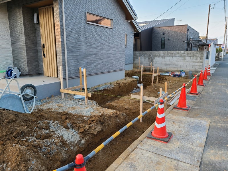 高低差の解消とサブ駐車場