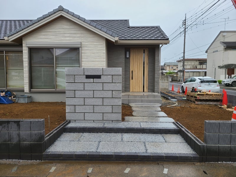 仕上がったエントランス